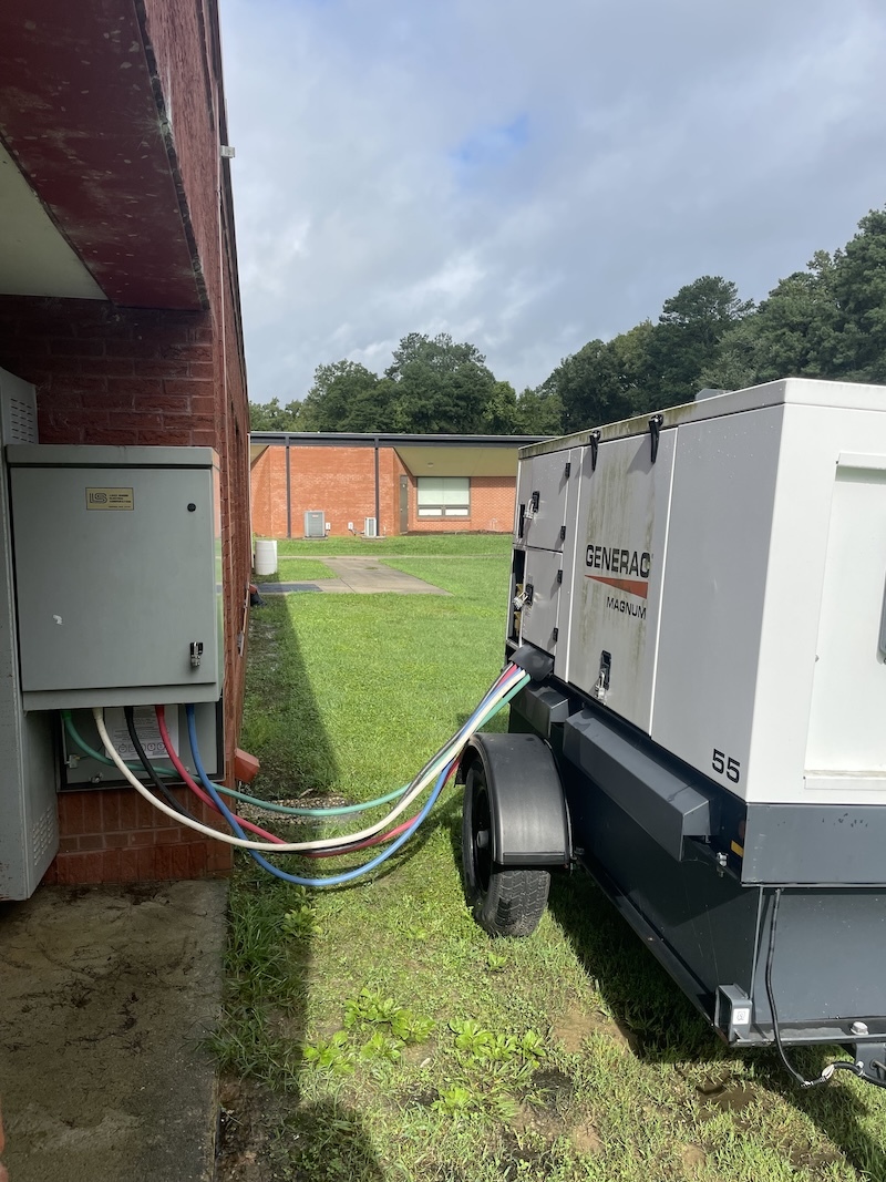 Professionally installed residential Generac standby generator