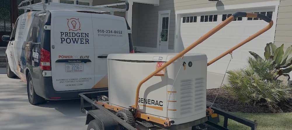 Whole-home standby generator protecting a residence