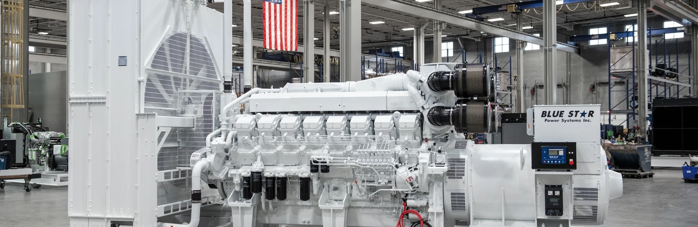 Large commercial standby generator system
